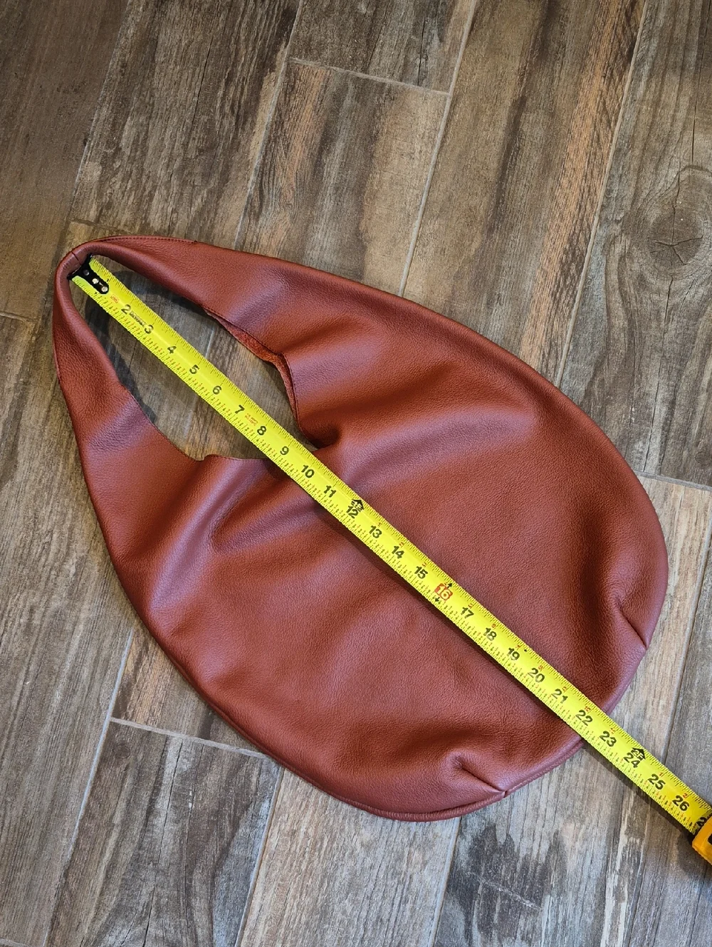A.P.C. Le Neige Genuine Leather Unlined Hobo Shoulder Bag - Picture 7 of 16